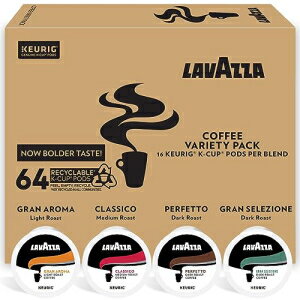 Lavazza Coffee K-Cup Pods Variety Pack for Keurig Single-Serve Coffee Brewers 64 Count Value Pack ノート: フルーツ 花 チョコレート カーメル シトラス Lavazza Coffee K-Cup Pods Variety Pack for Keurig Single-Serve Coffee Brew