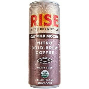 7 液量オンス (4 個パック)、4. オーツミルク モカ、RISE Brewing Co. | オーツミルクモカニトロコールドブリューラテ | ビーガン＆乳..