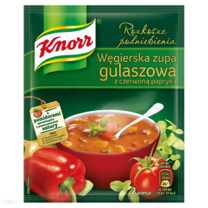 クノールグーラッシュスープ：ハンガリースタイルパック3個（合計6個）ポーランド製 Knorr Goulash Soup: HUNGARIAN Style Pack of 3 (total of 6 portions) Made in Poland