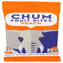 チャムフルーツバイト、ピーチ、0.7オンス（36パック） Chum Fruit Bites, Peach, 0.7 ounces (Pack of 36)