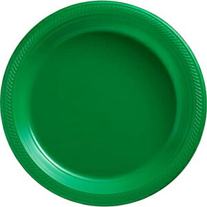 tFXeBuO[rbOp[eB[pbNvX`bNv[g - 10C`A50pbN Festive Green Big Party Pack Plastic Plates - 10