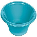 Creative Converting Plastic Solid Bowl (12 Pack), 12 oz, Bermuda Blue