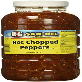 B&G Tf zbg`bvhybp[A1 K B&G San-Del Hot Chopped Peppers, 1 Gallon