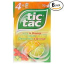 チックタック ライム＆オレンジ 4 x 18g - 6 個パック Tic Tac Lime Orange 4 x 18g - Pack of 6