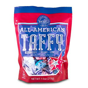 ソルトウォーター タフィー、グルメ オールアメリカン タフィー、7.5 オンス Saltwater Taffy, Gourmet All-American Taffy, 7.5 Ounces