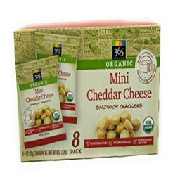 365 Everyday Value、ミニチェダーチーズサンドイッチクラッカー、8 ct 365 Everyday Value, Mini Cheddar Cheese Sandwich Crackers, 8 ct