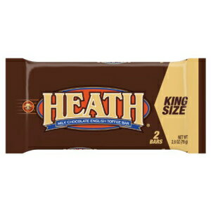 HEATH チョコレートトフィーキャンディーバー、キングサイズ (18 個パック) HEATH Chocolate Toffee Candy Bar, King Size (Pack of 18)