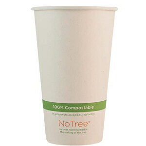 World Centric's (CU-PA-16K) Compostable Paper PLA-Lined 16 Ounce Kraft Coffee Cups (Package of 200)