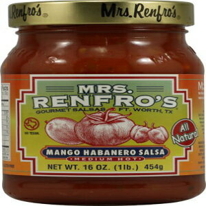 楽天Glomarketミセス レンフロのハバネロ サルサ ミディアム ホット マンゴー -- 16 オンス - 2 個 Mrs. Renfro's Habanero Salsa Medium Hot Mango -- 16 oz - 2 pc