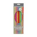 レインボー再利用可能ストロー Rainbow Reusable Straws