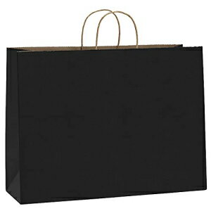 BagDream 16x6x12  50  ֥å եȻ ϥɥդ åԥ󥰡ʡʡѡƥեȥХå100% ꥵǽ緿 BagDream 16x6x12 Inches 50Pcs Black Kraft Paper Bags with Handles Bulk for Shopping