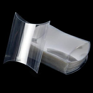 ISKYBOB 50 vX`bNs[{bNX~jMtgLfB[g[gp[eB[LOi ISKYBOB 50 Pieces Plastic Pillow Box Mini Gift Candy Treat Transparent Packing Boxes Party Favors