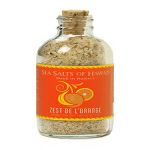 ハワイの海塩 ゼスト・デ・ロオレンジ風味のハワイアンシーソルト、4オンスボトル Sea Salts Of Hawaii Zest de l'Orange Flavored Hawaiian Sea Salt, 4 Ounce Bottle