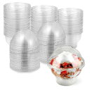 Stock Your Home Clear Plastic Dessert Cups with Lids 8 oz (Set of 50) Small Disposable Parfait Cup, Dome Lid - No Hole, 8-Ounce Party Fruit Containers, Banana Pudding Bowl, Jello, Ice Cream, Desserts Container