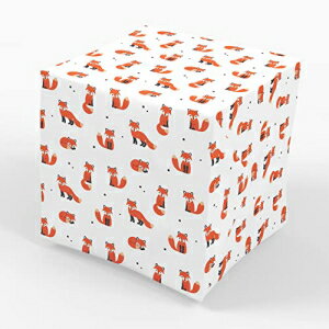 Stesha Party Fox Woodland Animal Mtg - ɐ܂肽񂾏 30 x 20 C` (3 ) Stesha Party Fox Woodland Animal Gift Wrapping Paper - Folded Flat 30 x 20 Inch (3 Sheets)