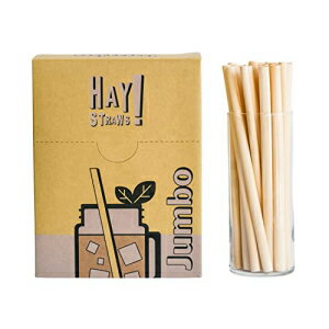 HAY! Straws Jumbo Reed Stem Straws | Tall 8