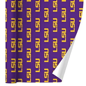 GRAPHICS MORE LSU Logo on Purple Gift Wrap Wrapping Paper Rolls