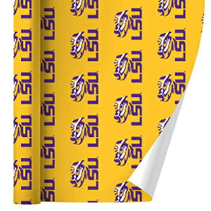 GRAPHICS MORE LSU Tiger Eye on Yellow Gift Wrap Wrapping Paper Rolls