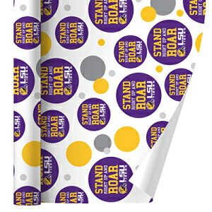 GRAPHICS & MORE Stand Up and Roar LSU Tigers Football Gift Wrap Wrapping Paper Roll