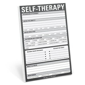 Knock Knock Self-Therapy Note Pad, 6 x 9-Inches