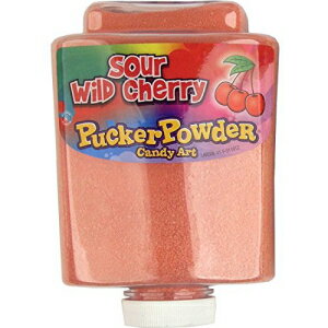 サワー ワイルド チェリー パッカー パウダー キャンディ アート - 9.5 オンス ボトル Sour Wild Cherry Pucker Powder Candy Art - 9.5 Oz Bottle