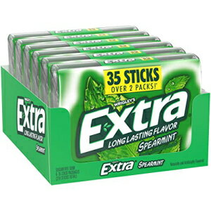 エクストラ スペアミント シュガーフリー チューインガム バルクパック 35 個 (6 パック) Extra Spearmint Sugar Free Chewing Gum Bulk Pack, 35 Count (6 Pack)