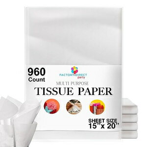 960 Sheets White Tissue Paper Bulk - 15