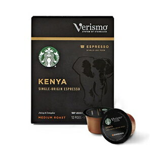 楽天Glomarketスターバックス ミディアム ロースト ベリズモ コーヒー ポッド ケニア エスプレッソ ベリズモ ブルワーズ用 （合計 72 ポッド）、12 個 （6 個パック） Starbucks Medium Roast Verismo Coffee Pods Kenya Espresso for Verismo Brewers （72 p