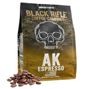 Black Rifle Coffee Company AK-47 エスプレッソ 100 アラビカ コーヒー コロンビア スプレモ ロースト ダーク 全豆 12 オンス バッグ Black Rifle Coffee Company, AK-47 Espresso,100 Arabica Coffee,Colombian Supremo Roasted Dark,