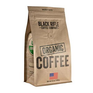 ブラック ライフル コーヒー カンパニー 全豆 (オーガニック (ミディアム ロースト) 12 オンス) Black Rifle Coffee Company Whole Bean (Organic (Medium Roast), 12 Ounce)