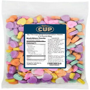 楽天GlomarketBy The Cup スモール カンバセーション ハーツ 2.5 ポンド バッグ By The Cup Small Conversation Hearts 2.5 Pound Bag