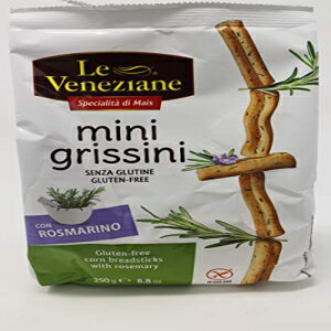 Le Veneziane グルテンフリー グリッシーニ ブレッドスティック - ローズマリー風味 250g Le Veneziane Gluten Free Grissini Breadsticks - Rosemary Flavor250g