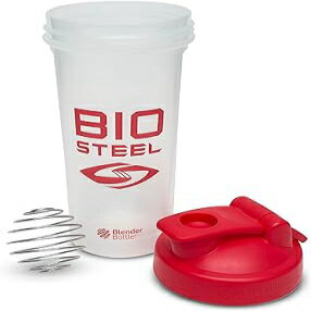 BioSteel シェーカーカップ ワイヤー泡立て器ブレンダーボール付き 漏れ防止設計 BPAフリープラスチック 24オンス BioSteel Shaker Cup with Wire Whisk Blender Ball, Leak-Proof Design, BPA-Free Plastic, 24 Ounce