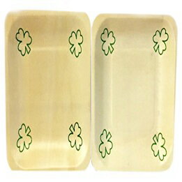Perfect Stix St Pats Plate7-8 木製使い捨てプレート 聖パトリックデープリント付き 7インチ (8枚パック) Perfect Stix St Pats Plate7-8 Wooden Disposable Plates with St Patricks Day Print, 7" (Pack of 8)
