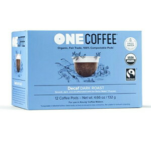 OneCoffee キューリグ K カップ用に作られたオーガニック デカフェ 72 個の堆肥化可能なポッド OneCoffee Organic Decaf 72 Compostable Pods Made for Keurig K-Cup