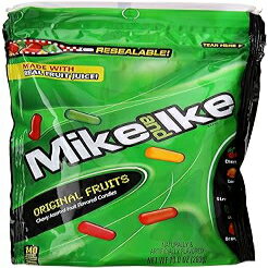 マイク&アイク フルーツ詰め合わせオリジナルチューキャンディー、10オンス Mike & Ike Assorted Fruit Original Chew Candies, 10 oz