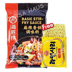 C?煍?? - 1 pbN 220g + IbgM [T 1 pbN - 110g Haidilao Basic Stir Fry Sauce - Spicy Flavor C?煍?? -1 pack 220g + Ottogi Ramensari 1 Pack-110g