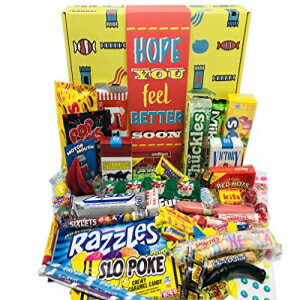 EbhXgbN LfB Get Well Soon Mtg oXPbg {bNX g mX^WbN LfB ~ VbNPA pbP[W AjAp̂Mtg Woodstock Candy Get Well Soon Gift Basket Box of Retro Nostalgic Cand