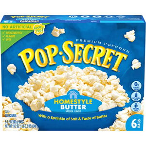 楽天GlomarketPop Secret 電子レンジポップコーン、ホームスタイルバター風味、3.2 オンスのシェアバッグ、6 個 Pop Secret Microwave Popcorn, Homestyle Butter Flavor, 3.2 Oz Sharing Bags, 6 Ct