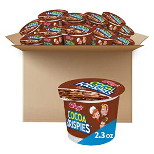 シリアル ケロッグ ココアクリスピー コールド ブレックファスト シリアルカップ キッズスナック テイクアウト用シリアルカップ (12カップ) Kellogg's Cocoa Krispies Cold Breakfast Cereal Cups, Kids Snacks, Cereal Cups to Go (12 Cups)