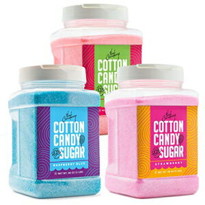 The Candery Cotton Candy Sugar FLoss 3lbs 3 パック プレミアムフレーバー (ストロベリー、チェリー、ラズベリー) The Candery Cotton Candy Sugar FLoss 3lbs 3 Pack Premium Flavors (Strawberry,Cherry,Raspberry)