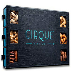 ʥåĥեȥܥå-ȴȤΥեȡХ󥿥ǡۥƥեѤξƤƤγƼʥåĥȥ쥤 CIRQUE GIFT CO. Gourmet Nut Gift Box - Freshly Roasted Assorted Nut Tray for Mothers Day, Fathers Day, Holid