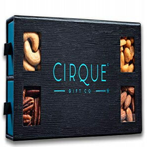 ʥåĥեȥܥå-ȴȤΥեȡХ󥿥ǡۥƥեѤξƤƤγƼʥåĥȥ쥤 CIRQUE GIFT CO. Gourmet Nut Gift Box - Freshly Roasted Assorted Nut Tray for Mothers Day, Fathers Day, Holid
