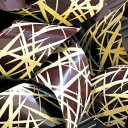 `R[g]ʃV[g ۃfUC 17 S[h Chocolate Transfer Sheet: Abstract Design, 17 Sheets - Gold