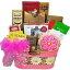 喜びの表現「陽気な願い」グルメフードギフトバスケット（小）-誕生日または元気になるギフトバスケット Delight Expressions "Cheerful Wishes" Gourmet Food Gift Basket (Small) - A Birthday or Get Well Gift Basket