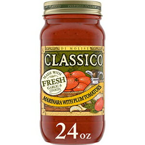 NVR }i[ vg}gƃI[uIC̃pX^\[XY (24 IXr) Classico Marinara with Plum Tomatoes & Olive Oil Pasta Sauce (24 oz Jar)
