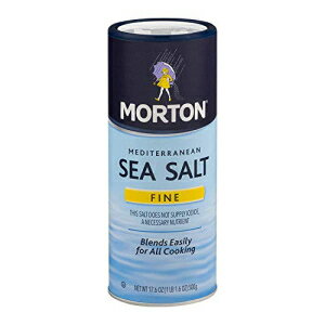 モートン ファイン地中海海塩 17.6 オンス (2個入り) Morton Fine Mediterranean Sea Salt 17.6 oz. (pack of 2)