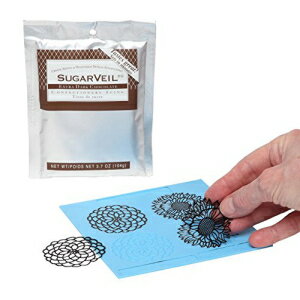 SugarVeil フラワートッパーマット ボーナスチョコレート付き SugarVeil アイシング SugarVeil Flower Toppers Mat with BONUS Chocolate SugarVeil Icing