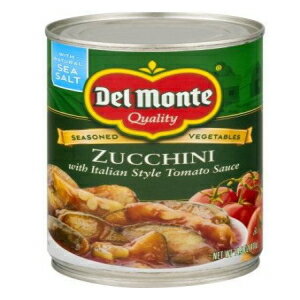 楽天Glomarketデルモンテ ズッキーニ イタリア風トマトソース添え - 天然海塩入り 14.5オンス （3個パック） Del Monte Zucchini with Italian Style Tomato Sauce - with Natural Sea Salt 14.5oz （Pack of 3）