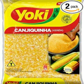 Yoki-CANJICA-CanjiquinhaXerém-Corn-17.64Oz（PACK OF 2）| CinjiquinhadeMilhoXerém-500g Goya Yoki - CANJICA - Canjiquinha Xerém - Corn - 17.64 Oz (PACK OF 2) | Cinjiquinha de Milho Xerém - 500g